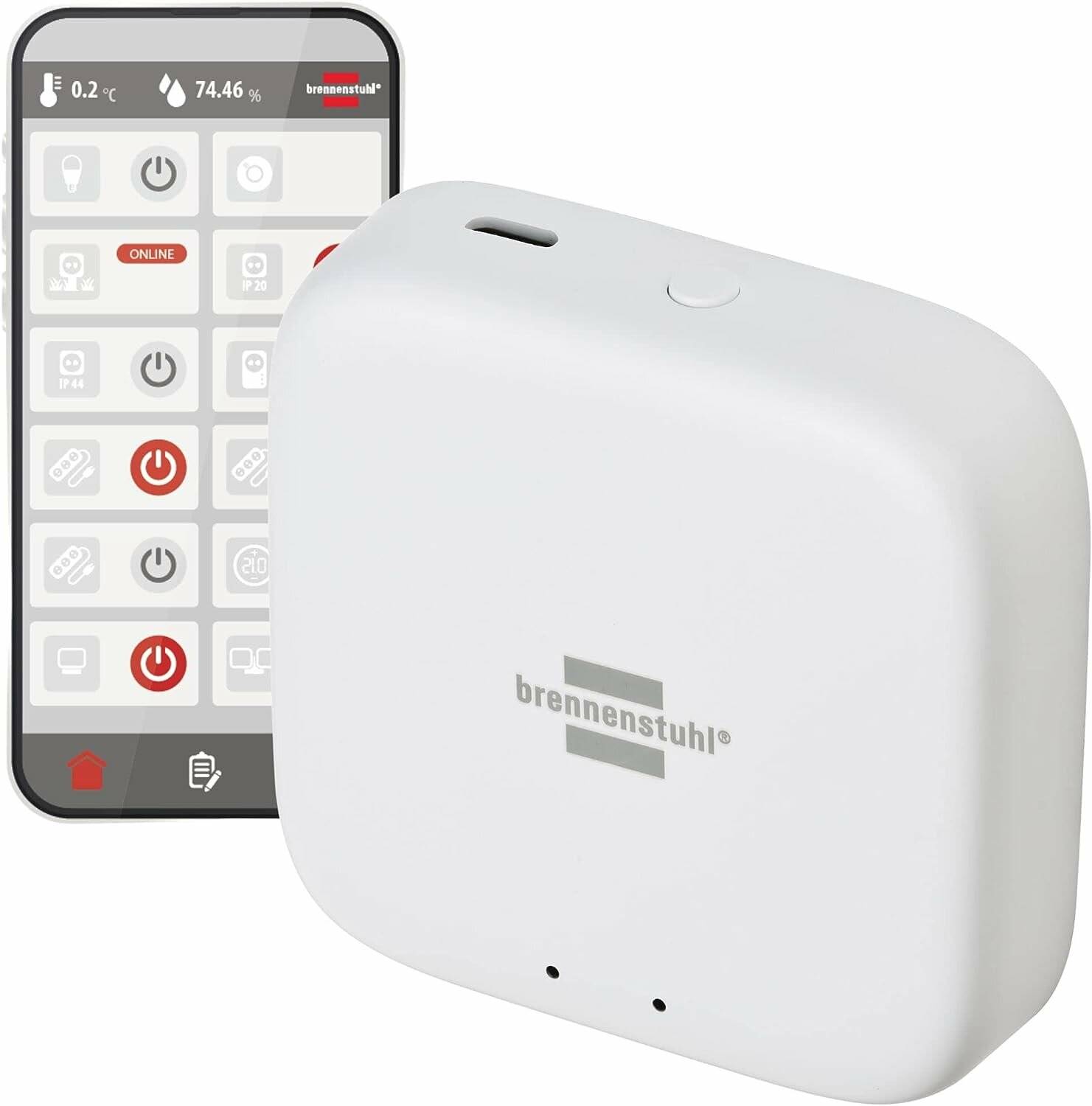 Brennenstuhl Connect Zigbee Gateway , Basisstation (weiÃ  , Zigbee, brennenstuhl Connect)