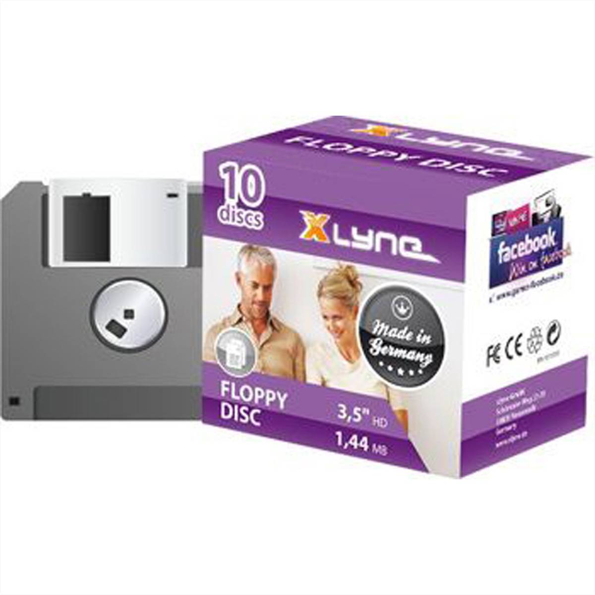 MEDIARANGE 10 x Diskette - 1.44 MB - Schwarz