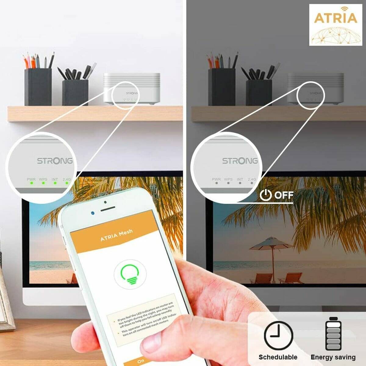 2 STRONG ATRIA Mesh Home Kit AX3000 WLAN-Repeater