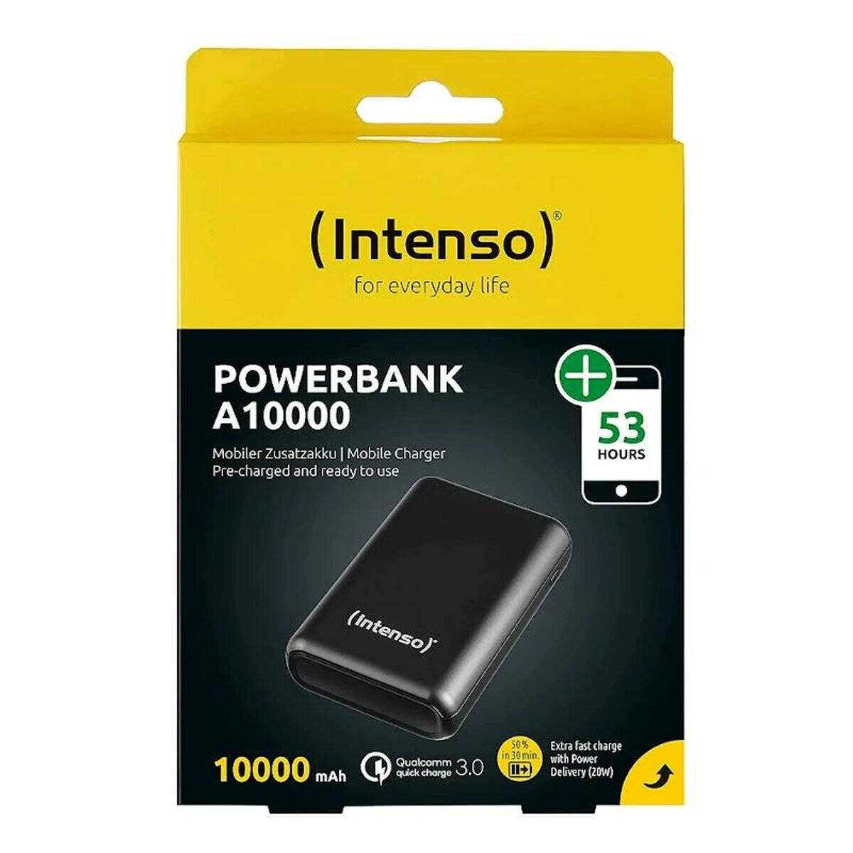 Powerbank A10000 (anthrazit, 10.000 mAh, PD, Quick Charge)