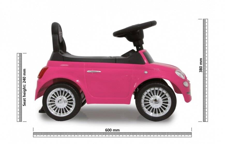 läufer Fiat500 60 x 27,5 x 38 cm rosa