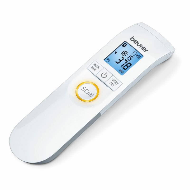 Infrarot-Fieberthermometer FT 95 (weiß, kontaktlos, Bluetooth)