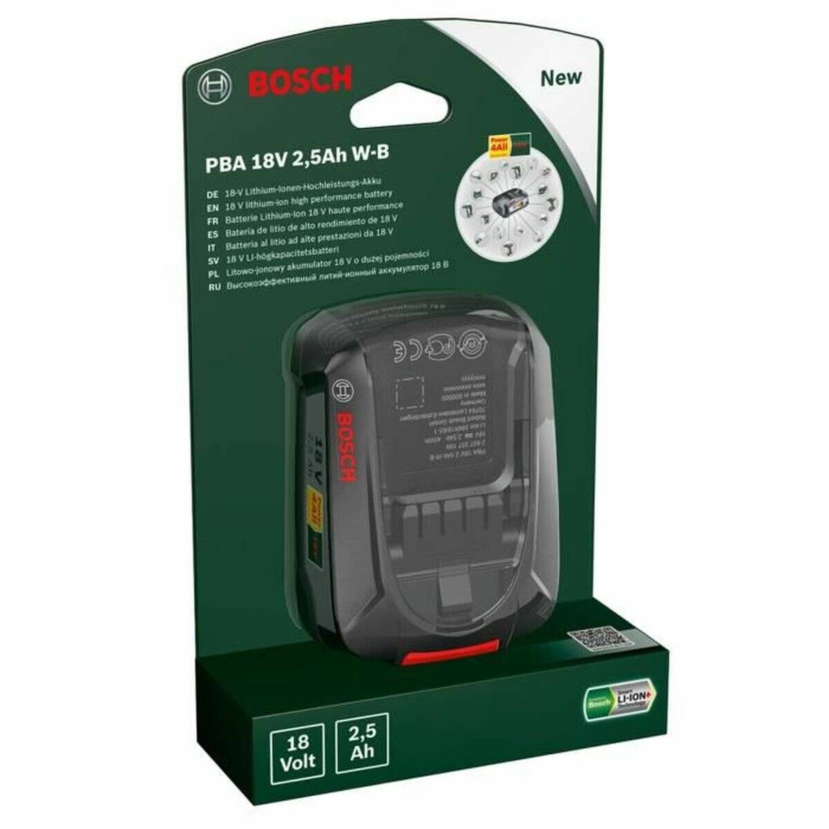 Bosch Bosch Battery PBA 18V 2,5Ah W-B WB (1600A005B0)