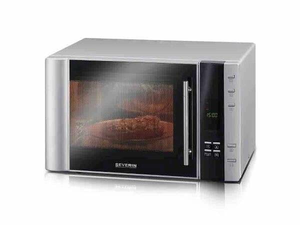 Severin - Mikrowelle mit Grill 900 Watt 30 l - Stahl/Schwarz (29069)