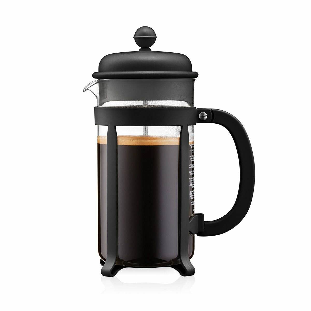 Bodum - JAVA French Press 8 Tassen, 1 L - Schwarz