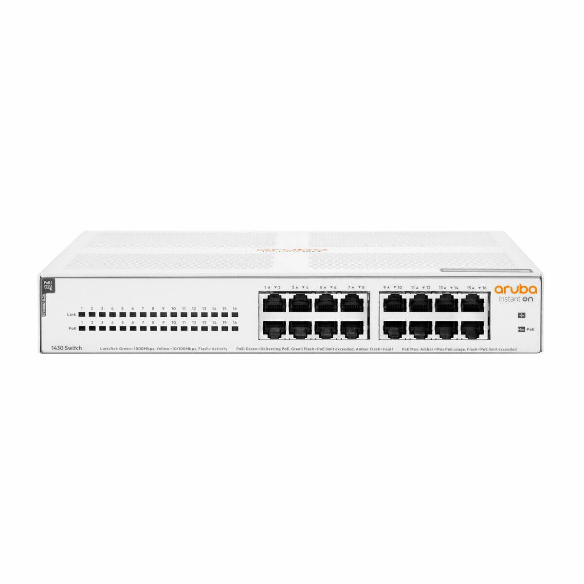 HPE Aruba Instant On 1430 16G Class4 PoE Switch 16-fach