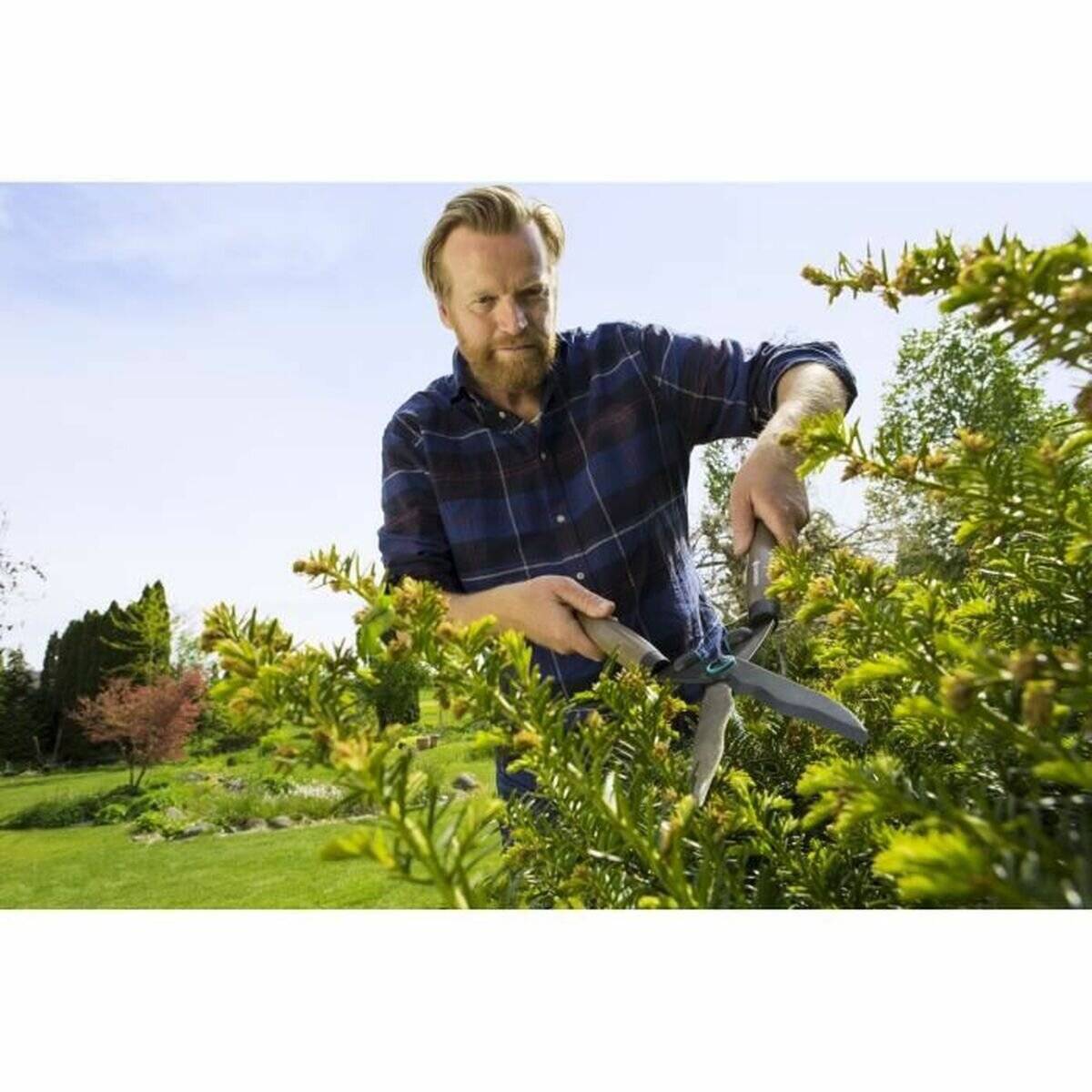 GARDENA Heckenschere NatureCut (schwarz/holz, 23cm)