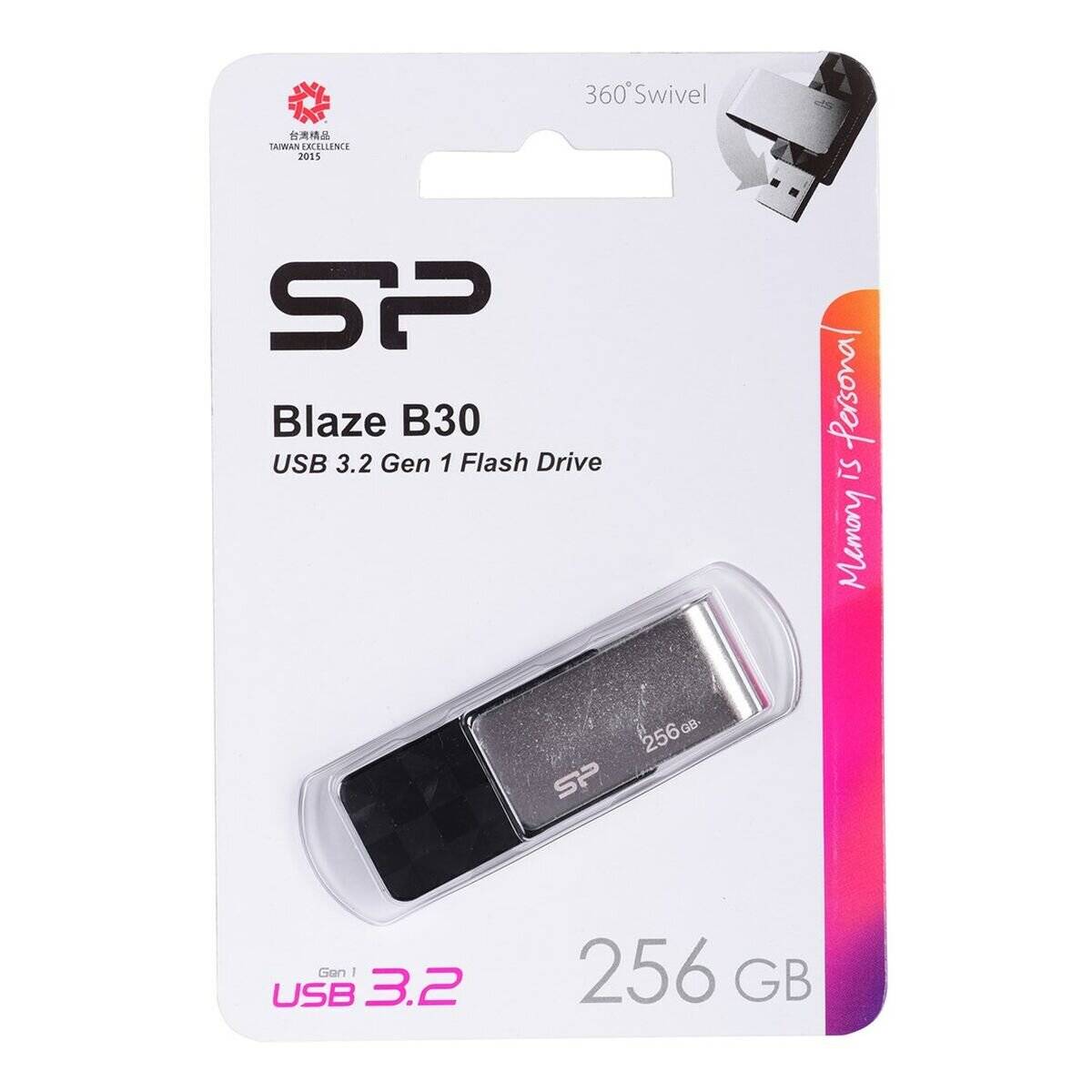 USB-Stick 256GB Silicon Power USB3.0 B30 Black