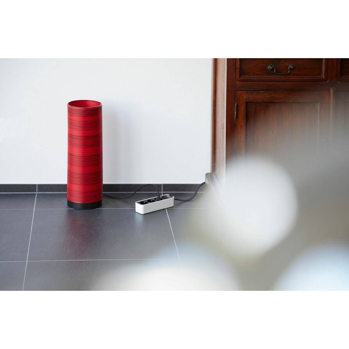 Brennenstuhl Ecolor Steckdosenleiste 3-fach (weiÃ  /schwarz, 1,5 Meter)