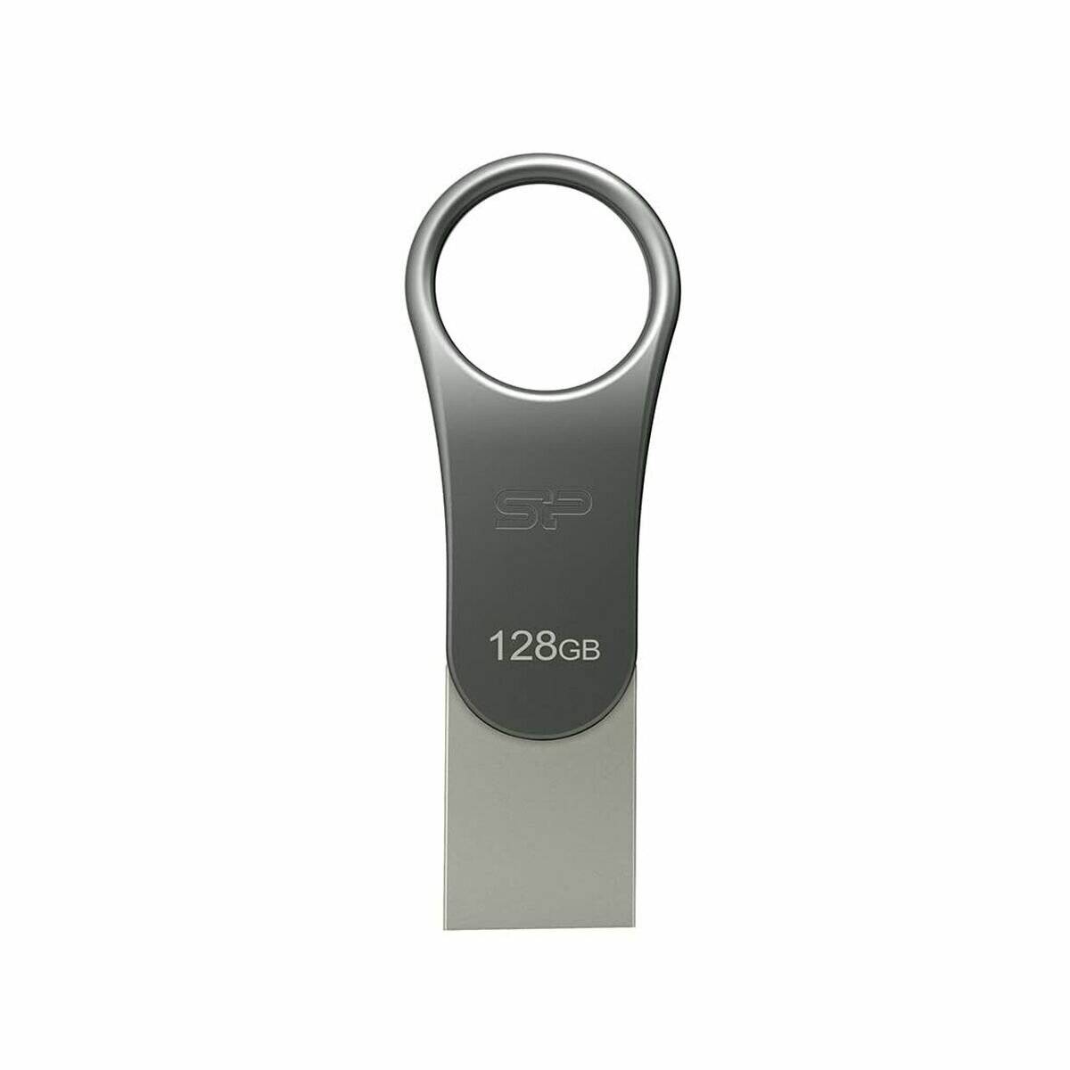 USB-Stick 128GB Silicon Power USB3.0 C80 Silver Type-C Ready
