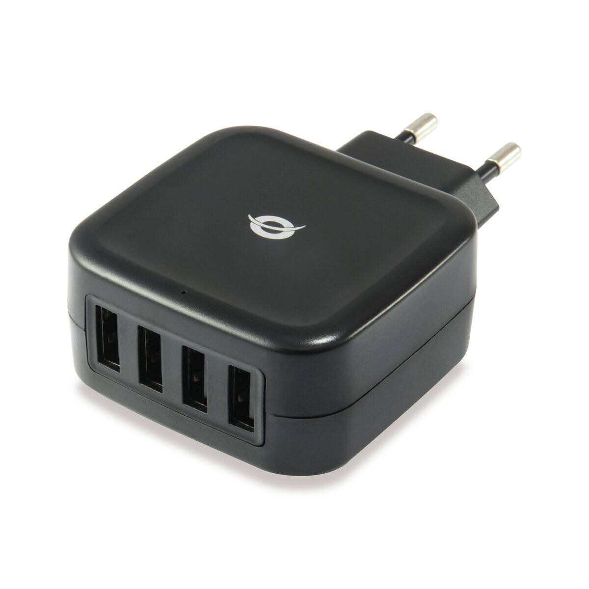 CONCEPTRONIC Ladegerät 4Port 25W,USB-A schwarz