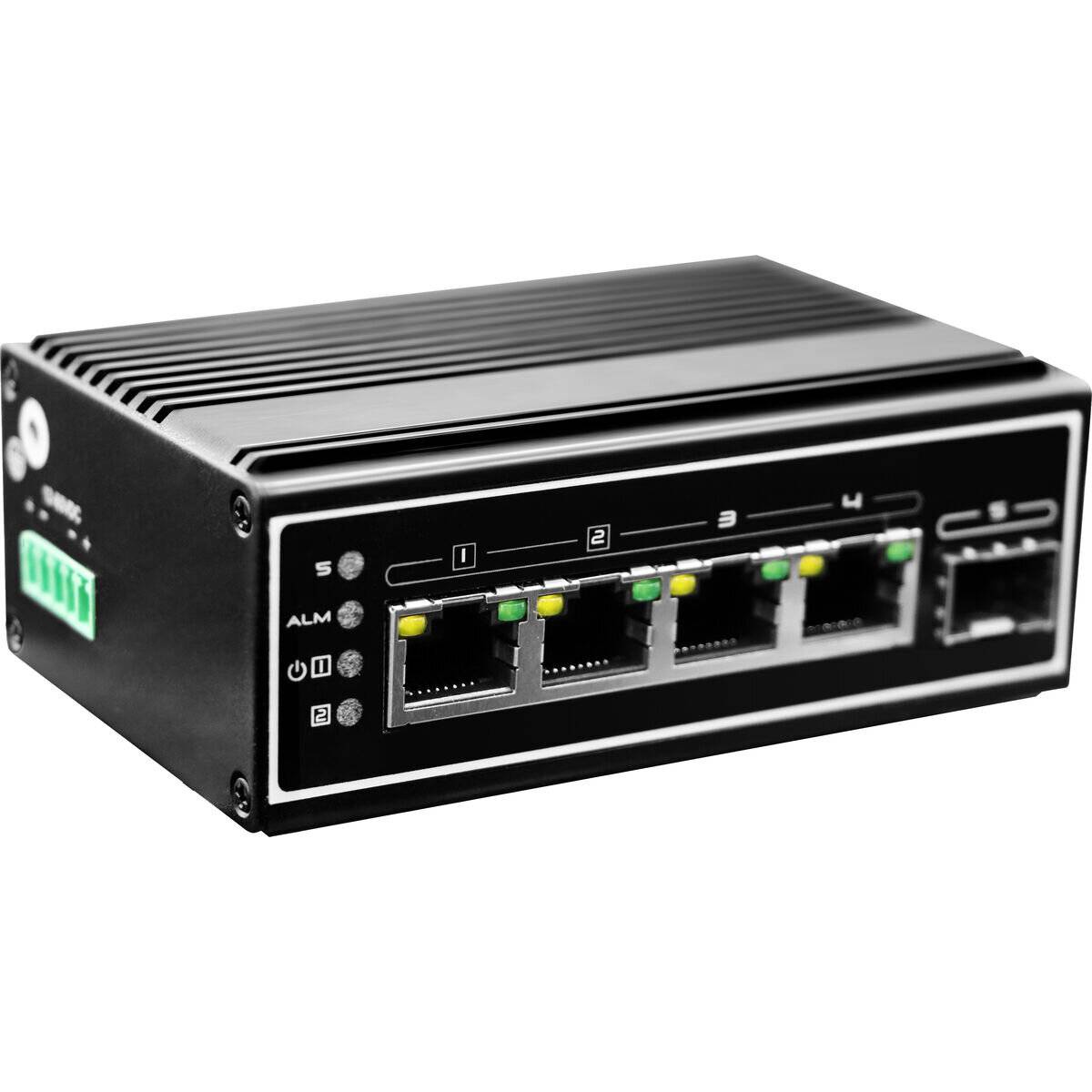 LevelOne Switch 4x GE IGP-0502 Industrie xGSFP 120W 4xPoE+