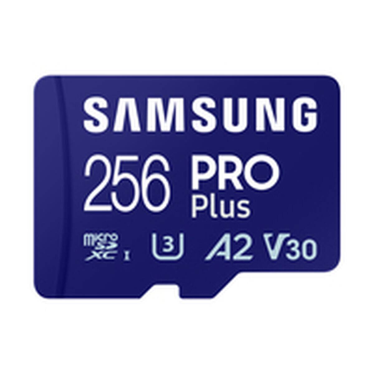 Samsung 256GB PRO Plus microSDXC Speicherkarte, mit U3, A2, V30 Geschwindigkeitsbewertungen, entwickelt für hochleistungsfähigen Speicher.