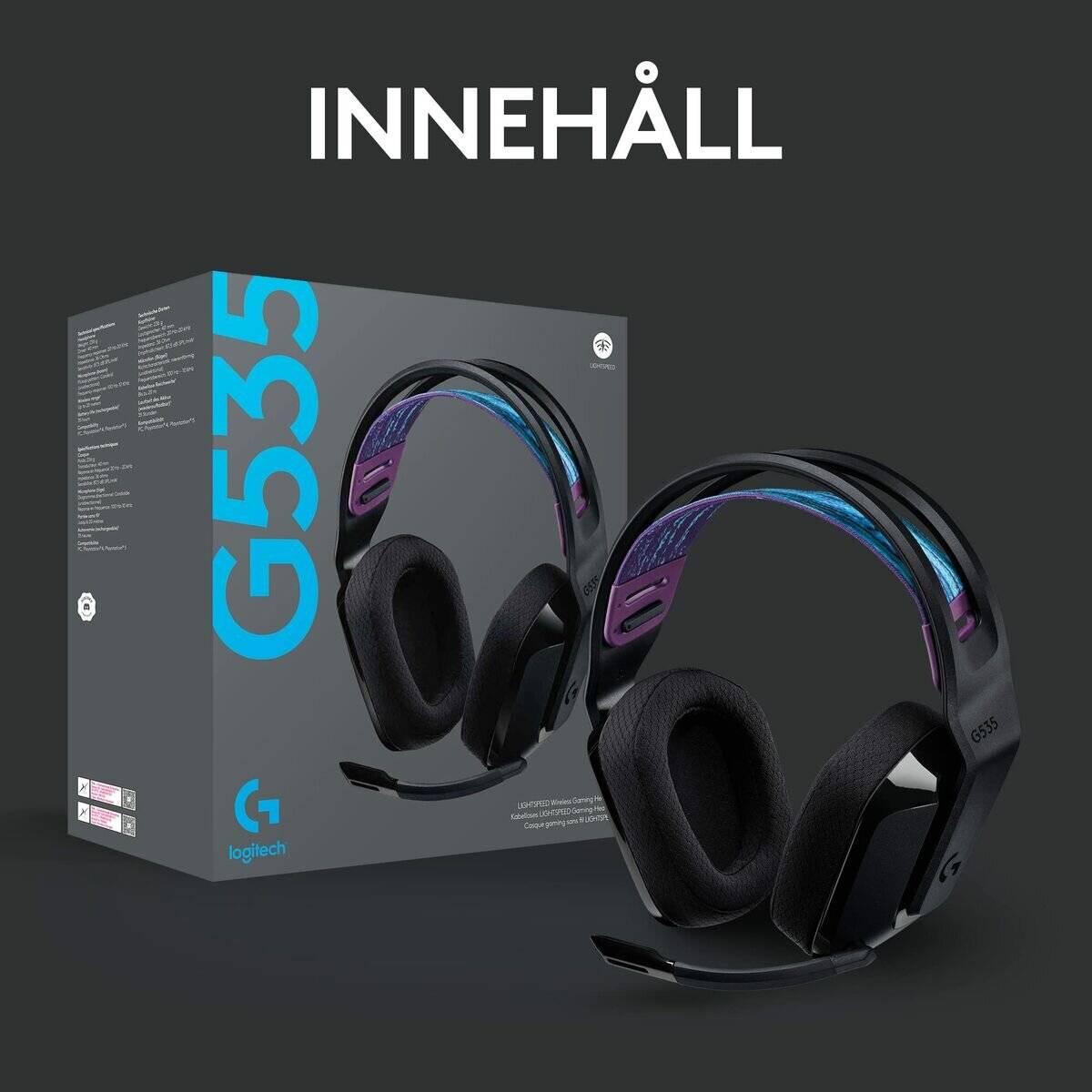 Logitech G535 Headset Black (981-000972)