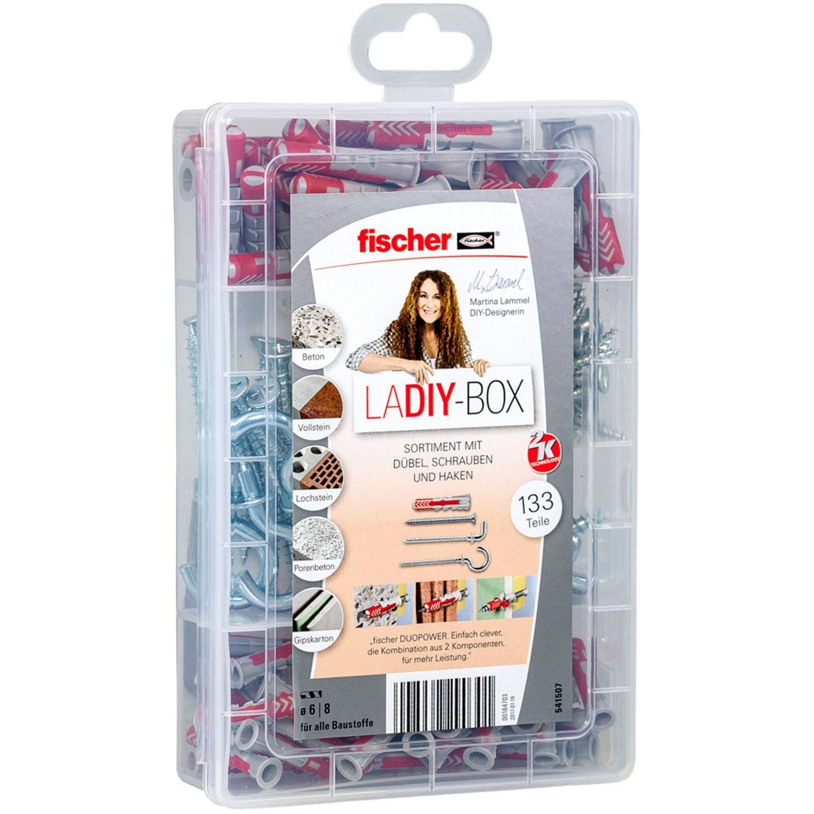 Eine durchsichtige Kunststoffbox mit der Aufschrift 