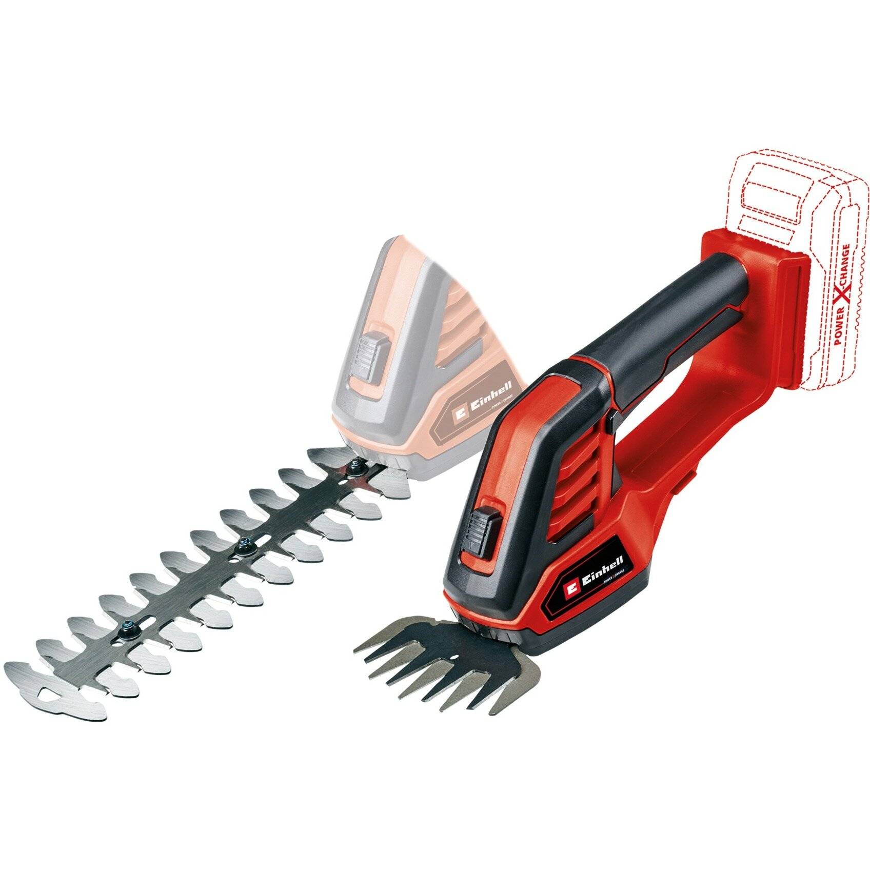 Einhell Akku-Grasschere/ -Strauchschere GE-CG 18/100 Li-Solo, 18Volt (rot/schwarz, ohne Akku und LadegerÃ ¤ t)
