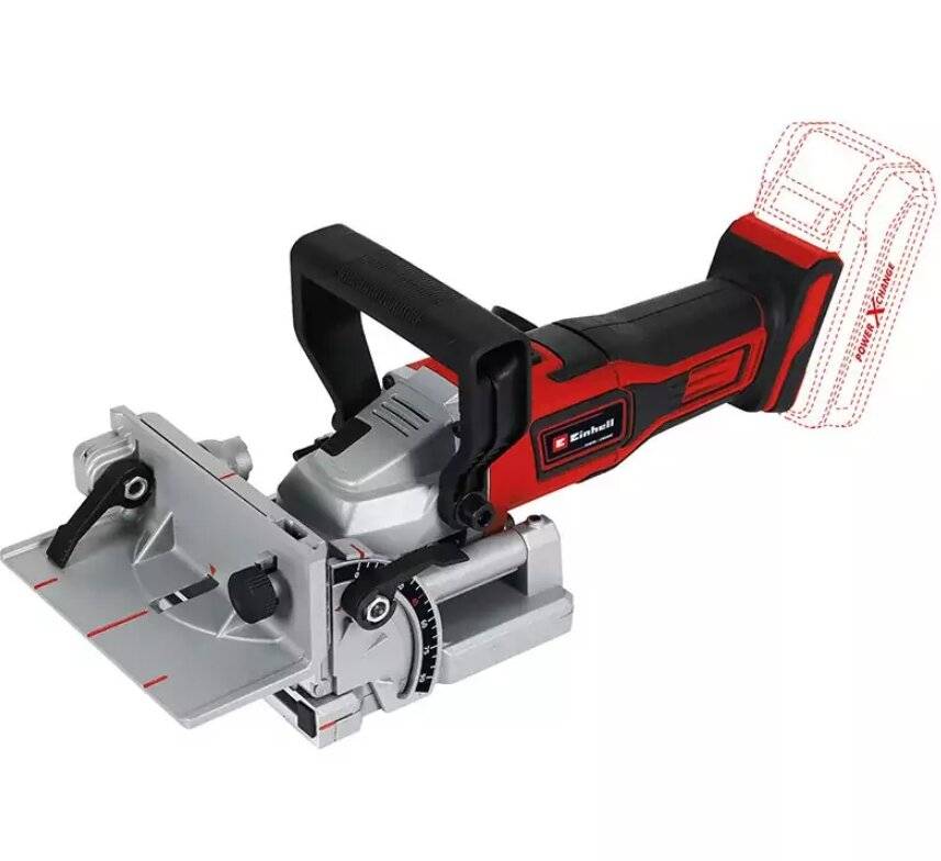 Einhell Akku-Flachdübelfräse TE-BJ 18 Li - Solo, 18Volt, Nutfräse (rot/schwarz, ohne Akku und Ladegerät)