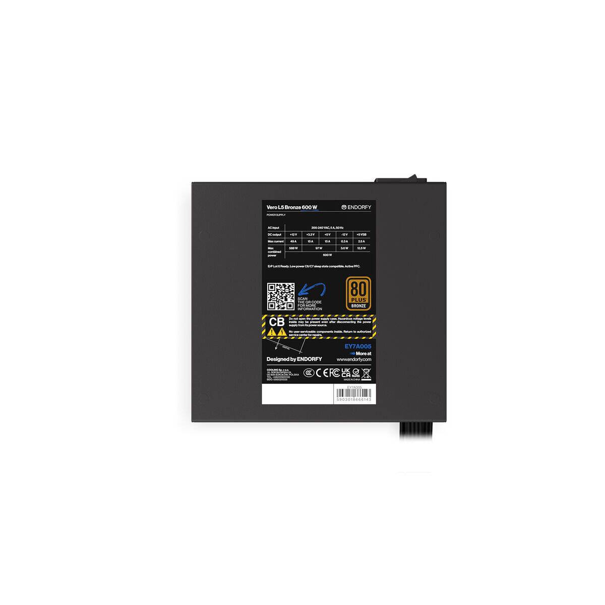 Vero L5 Bronze 600W (schwarz, 2x PCIe, 600 Watt)
