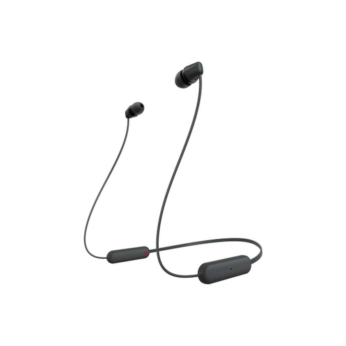 SONY Sony Headphones WI-C100 WIC100 in-Ear inEar Bluetooth black Schwarz (WIC100B CE7) SONYCE7) SONY CE7)