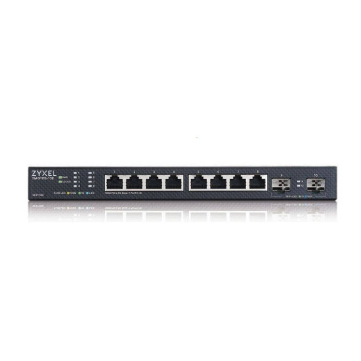 Zyxel XMG1915-10E 8 Port 2.5GbE 2SFP+ Smart Switch NebulaFlex
