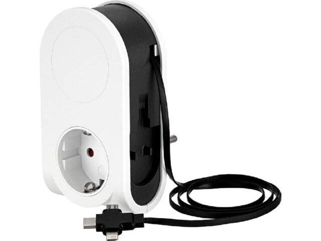 REV USB Ladegerät Flex 3in1 0,8 m + 1x Steckdose