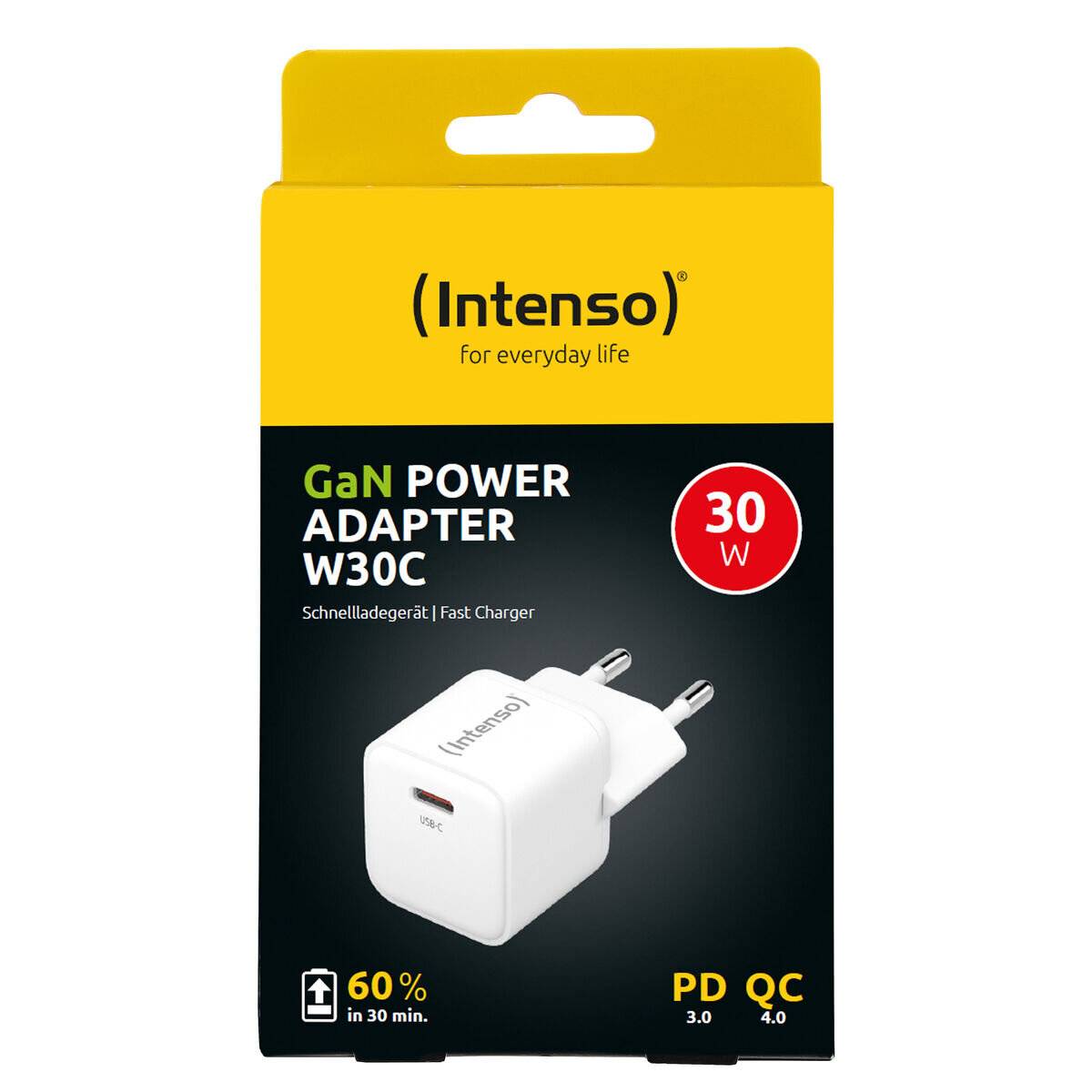 Intenso Power Adapter W30C GaN weiß 1x USB-C 30W