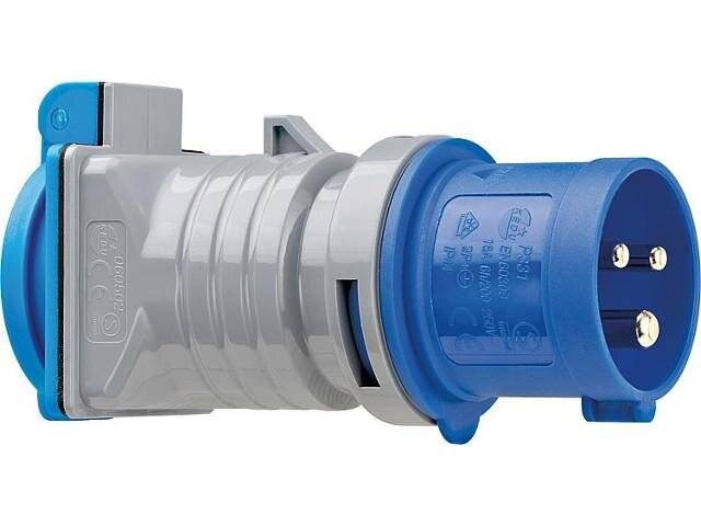 Markenprodukt CEE-Adapater 240V/16A auf DE Schuko