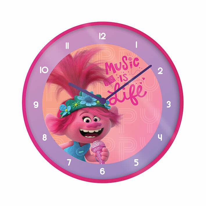 Trolls Musik ist Leben Wanduhr