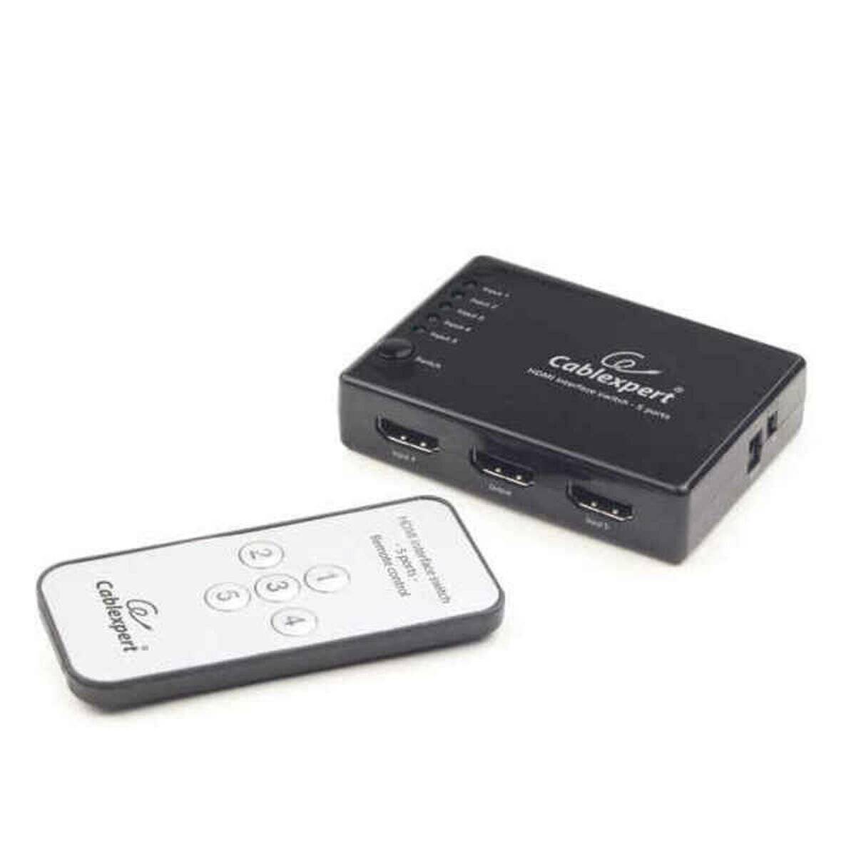 gembird HDMI Switch 5 Eingänge -> 1 Ausgang 4k +Fernbed.