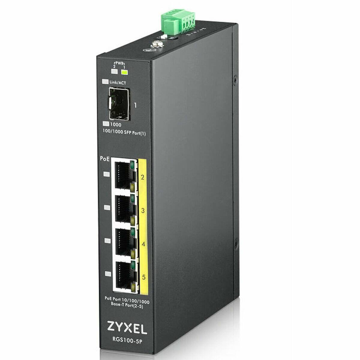 Zyxel Switch, 5x GE RGS100-5P, PoE Switch