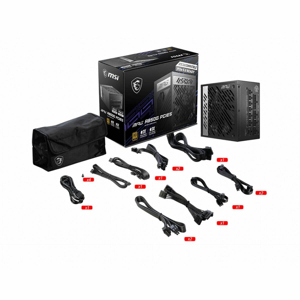 MSI Netzteil MPG A850G PCIE5, 850Watt