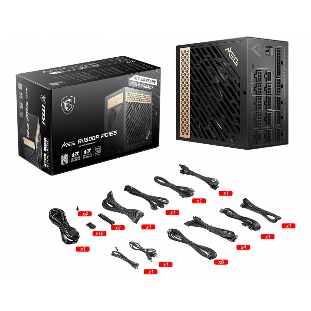 MSI Netzteil MEG Ai1300P PCI5, 1300Watt