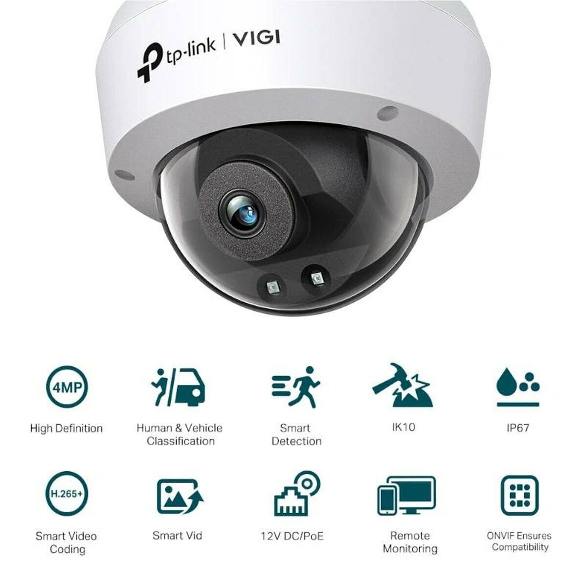 TP-Link IPCam VIGI C240I(4mm) 4MP Dome Network Kamera