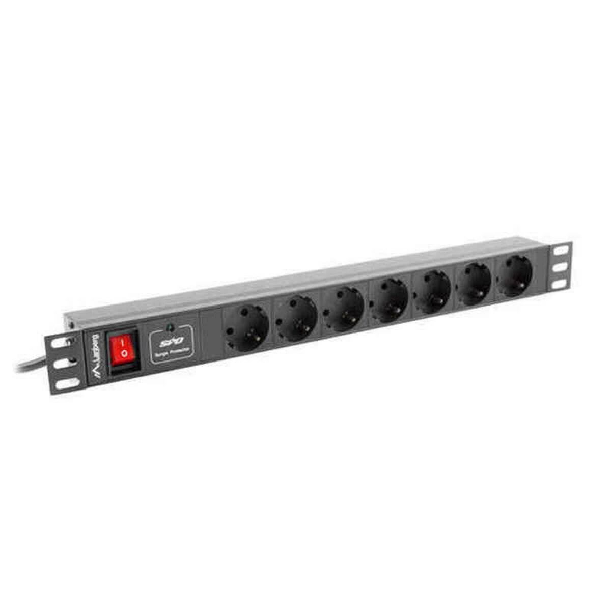 Lanberg PDU Steckdosenleiste 19 1U 16A 7fach Schuko mit Sch