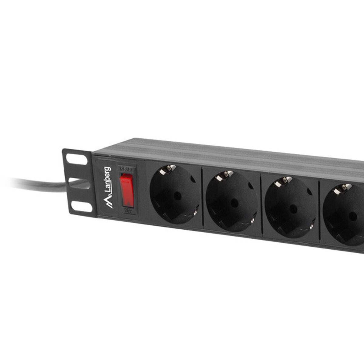 Lanberg PDU Steckdosenleiste 19 1U 16A 9fach Schuko mit Sch
