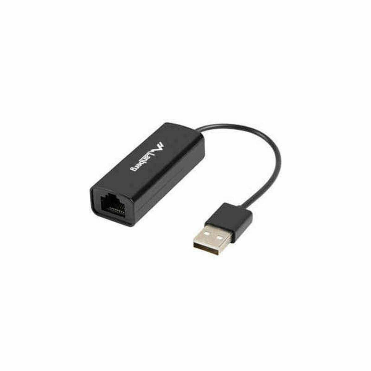 Lanberg USB->RJ45 Ethernet Adapter Netzwerkkarte USB 2.0 1x