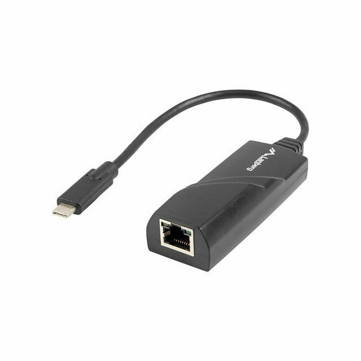 Lanberg USB->RJ45 Ethernet Adapter Netzwerkkarte USB-C 3.1 1