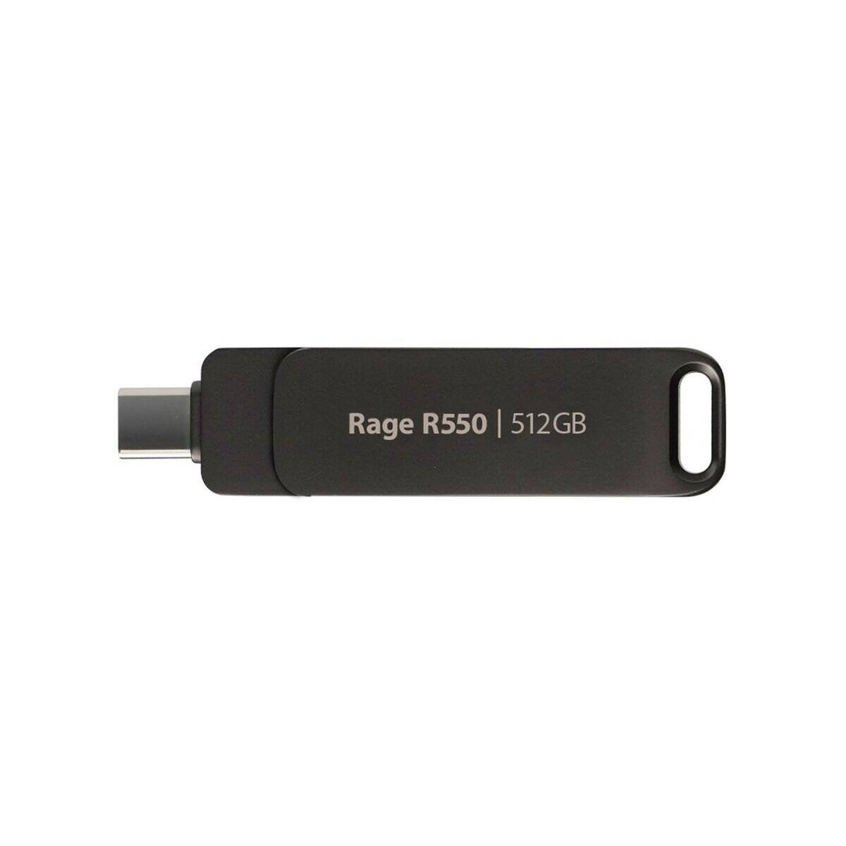 Rage R550 512Gb (Schwarz, Usb-A Und Usb-C 3.2 Gen 1)