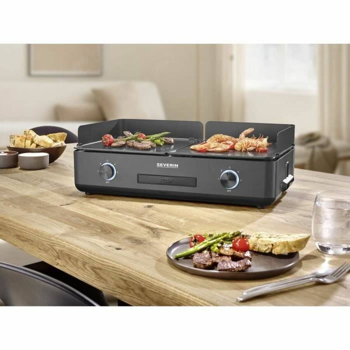 Severin PG 8569 SUAVE Plancha Tischgrill