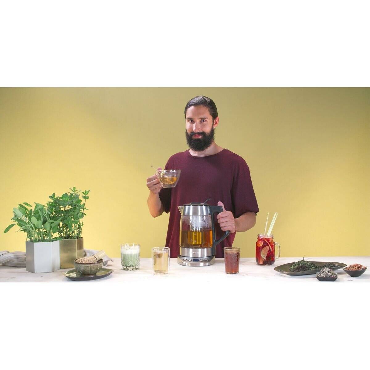 Severin WK 3480 Glas-Tee-/Wasserkocher Deluxe