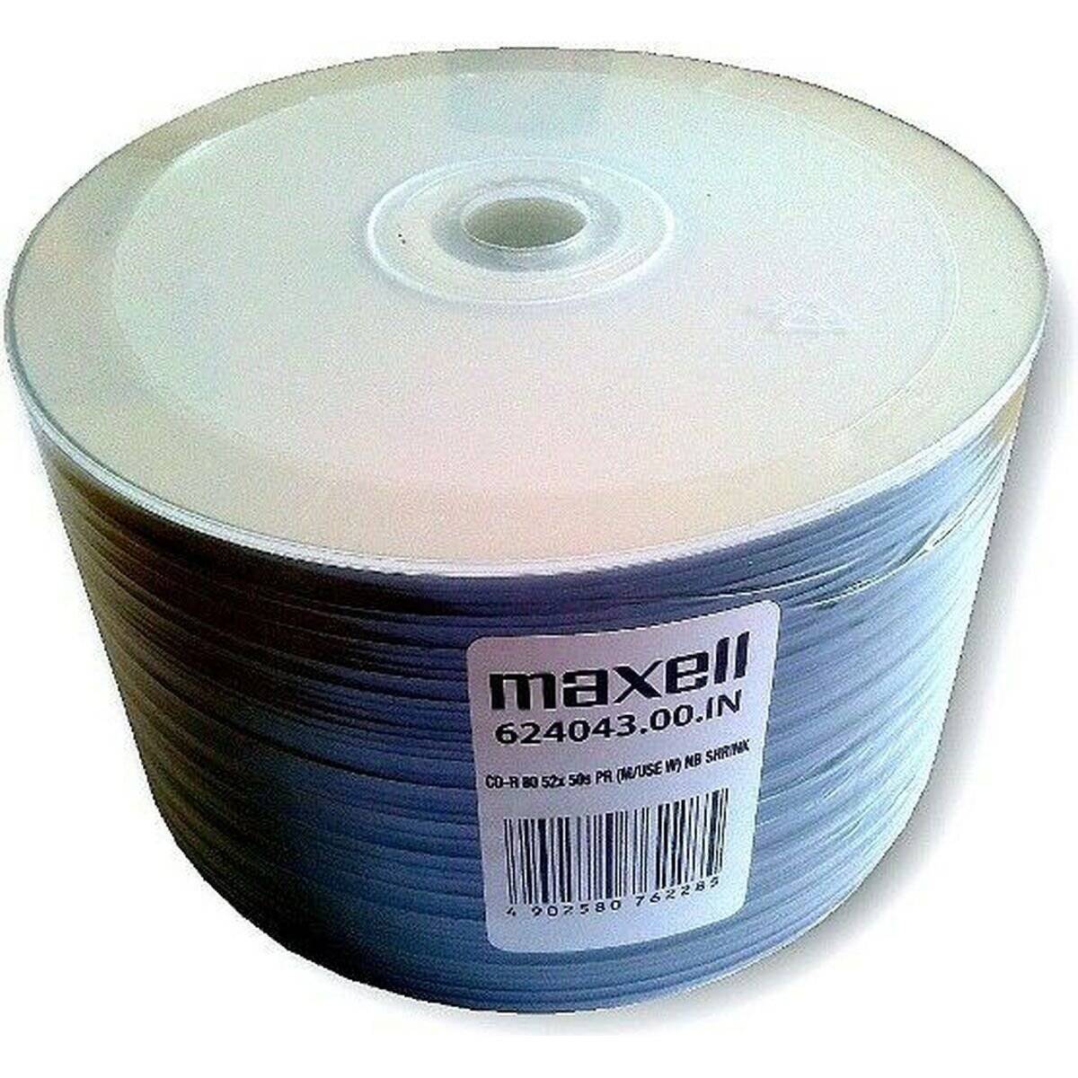 Maxell CD-R 80, Inkjet white, Shrink 50