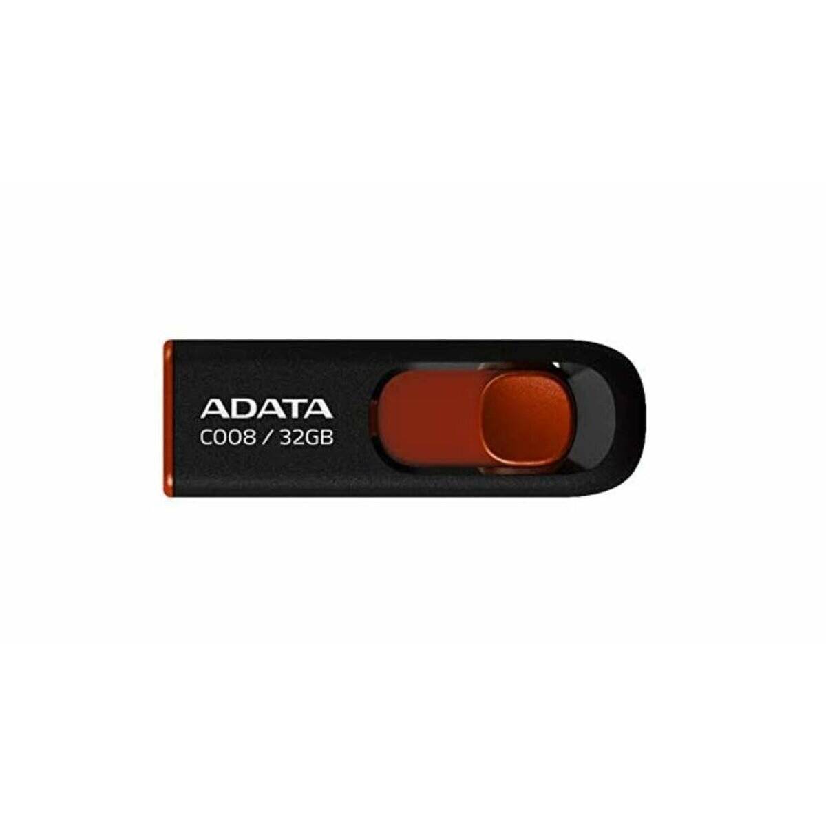 ADATA C008 / 32GB, schwarzer und roter USB-Stick.
