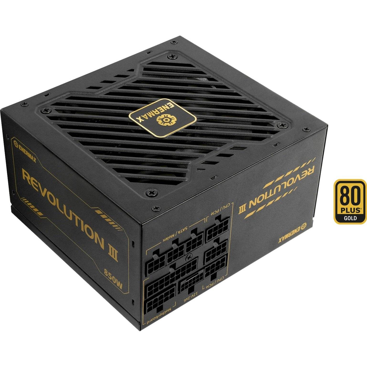 Enermax Power Supply 750W Revolution3 80+ Gold Black FULLMOD