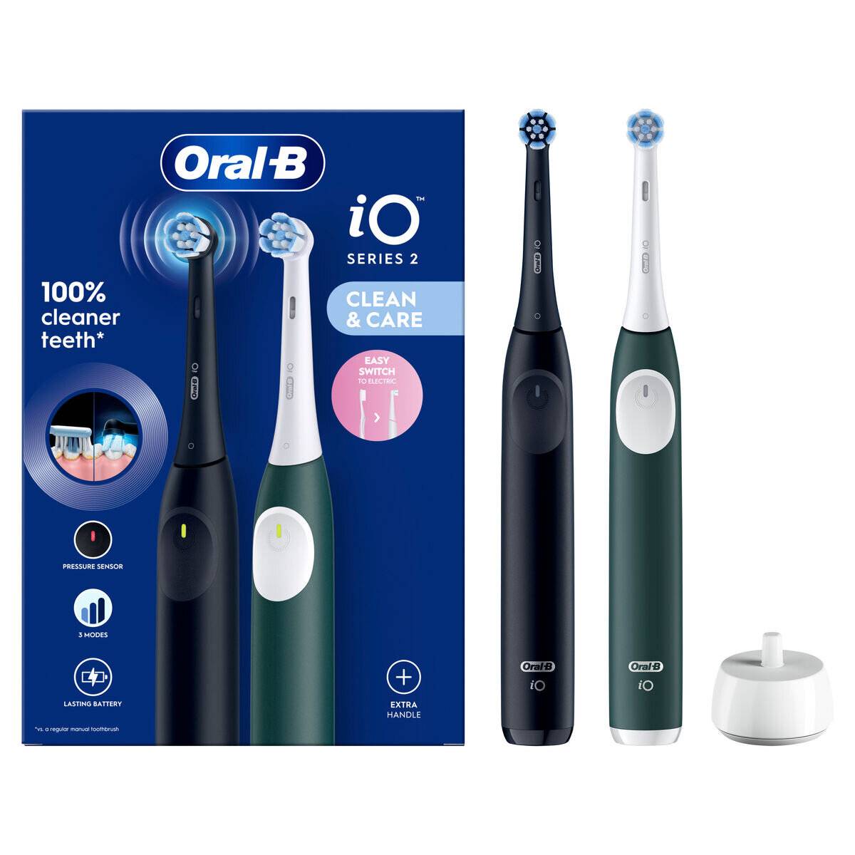 Oral-B iO Series 2 Night Black/ Forest Green mit 2.Handstück