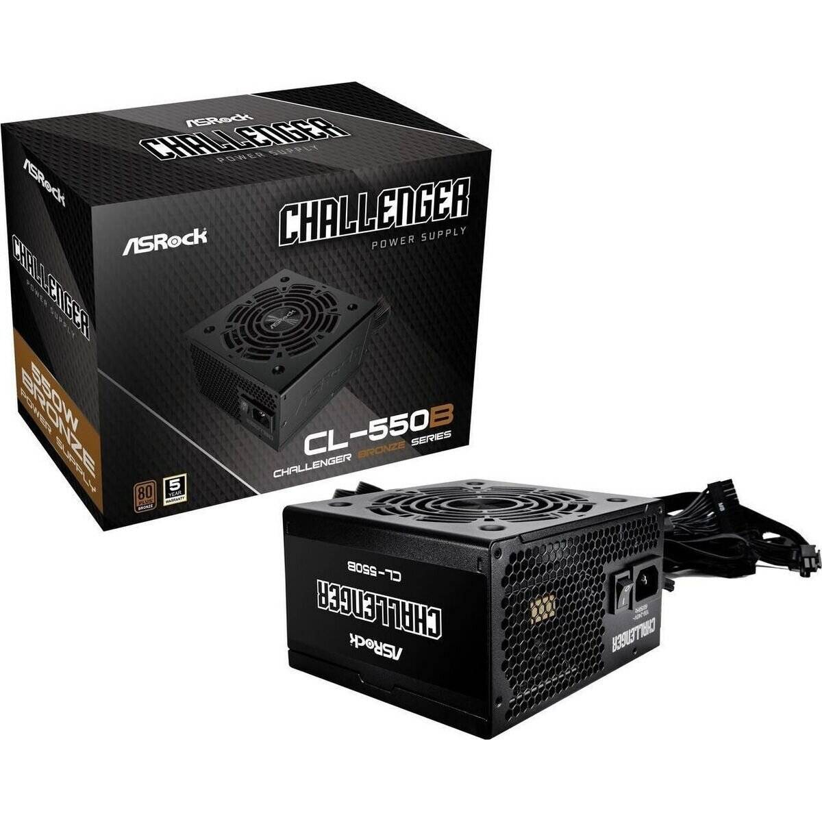 ASRock Challenger Series CL-550B 550W ATX 80+ Bronze BK retail