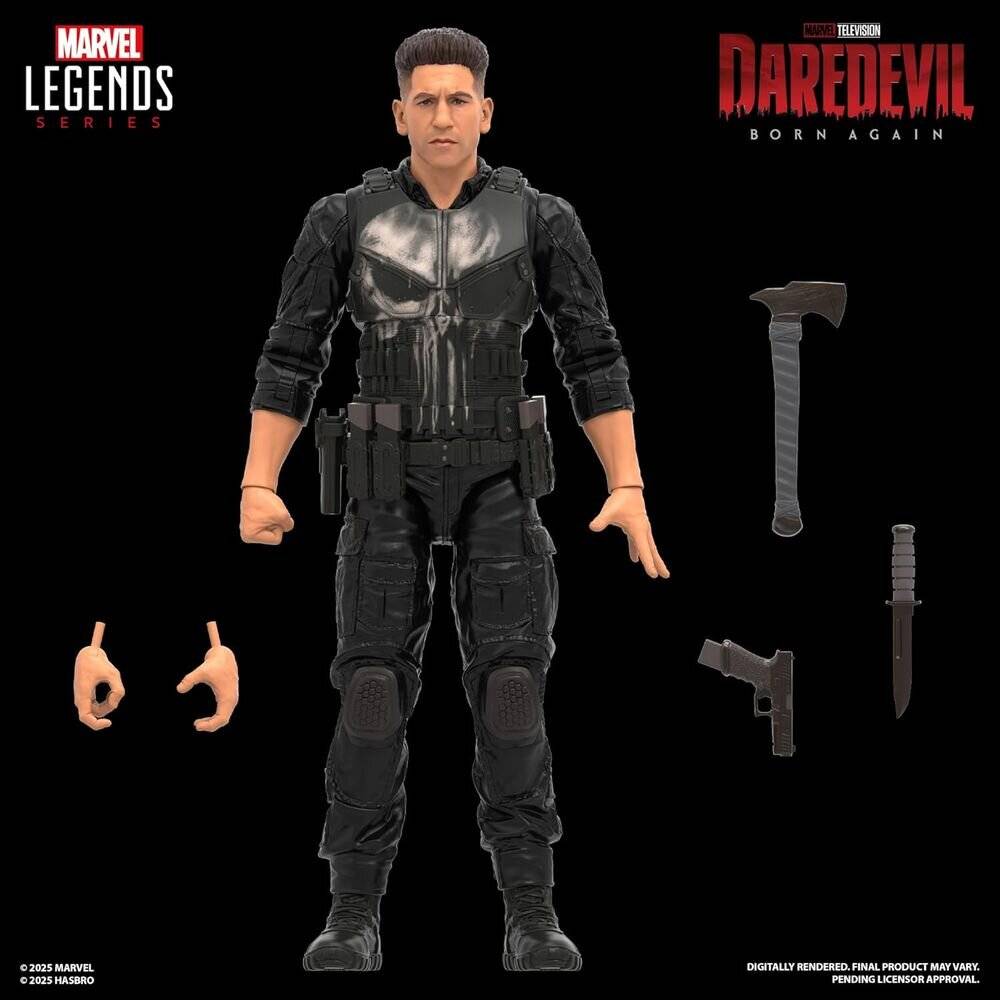 Marvel Legends Daredevil Born Again, Punisher-Figur, 15 cm