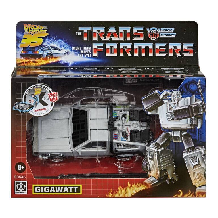 Transformers Zurü ck in die Zukunft, Delorean Gigawatt-Figur, 14 cm