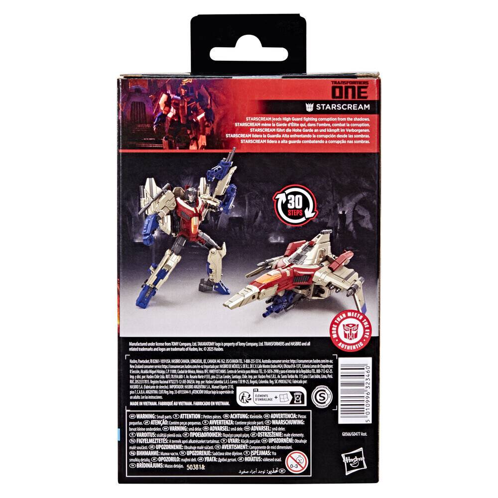 Figur Starscream aus der Studio-Serie von Transformers One, 11,5 cm