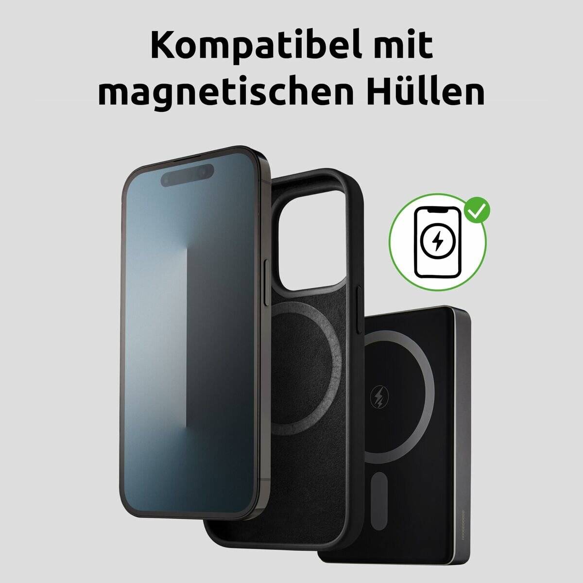 Intenso Magn. Wireless Powerbank Mw10000 10000 Mah Grey