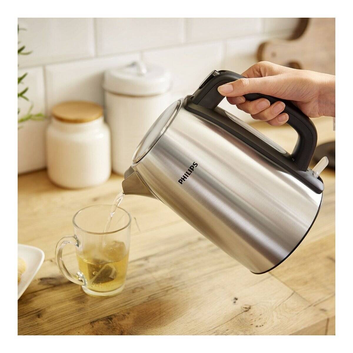 Philips Wasserkocher Daily HD9351/90 2.2 Collection 1,7l Edelstahl edelstahl